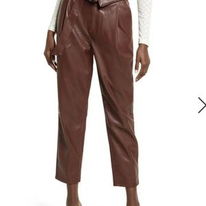 Faux leather pants from Open Edit